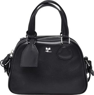 Courr&egrave;ges Pochette - Dames - Handtassen - Zwart - ONE Size - Leer - Tassen