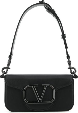 Valentino Garavani Mini Loc&ograve; Schoudertas - Dames - Schoudertassen - Zwart - ONE Size - Leer - Tassen