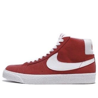 Nike SB Zoom Blazer Suede Mid University Red 864349-611