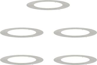 vidaXL Vidaxl - Flat Tree Rings 5 pcs Silver &Oslash;60 / 90 cm Stainless steel