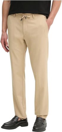 Karl Lagerfeld Broeken, Heren, Beige, L, Katoen, Klassieke Chino Broek