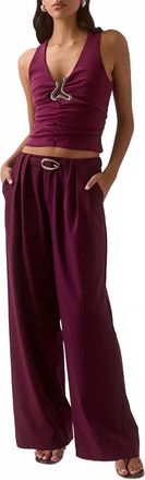 Sovere Hari Tank Top In Plum