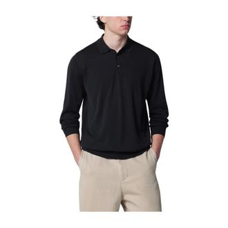 Drumohr Polo Shirts, male, Blue, Size: L Polo ML Rasato