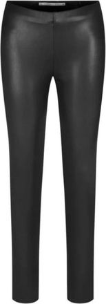 Raffaello Rossi Resa Vegan Leren Broek - Zwart - Dames - Slim Fit Broeken - Zwart - XL - Broeken