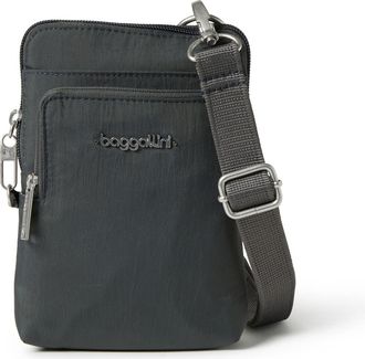 Baggallini Securtex Anti-Theft Activity Small Crossbody Bag in Charcoal at Nordstrom