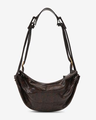 Isabel Marant Maia Medium Bag In Python-effect Leather - Mocha - Isabel Marant