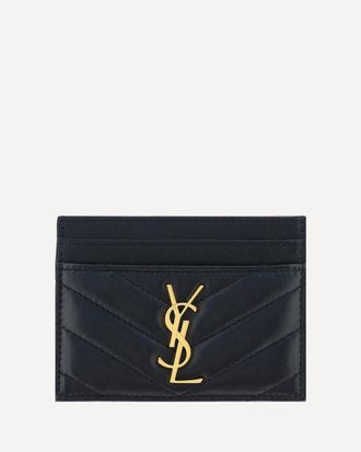 Saint Laurent Portacarte in pelle dagnello Woman UNI