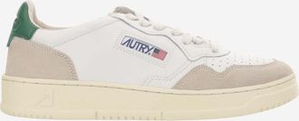 Autry White Green Lace Up Sneakers