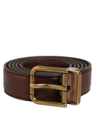 Dolce & Gabbana Calf Leather Belt - Brown