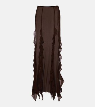 Bananhot Ora ruffled maxi skirt