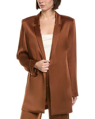 Sally Lapointe Lapointe Satin Blazer