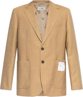 Maison Margiela Wool Blazer - Heren - Blazers - Bruin - M - Wol - Jassen