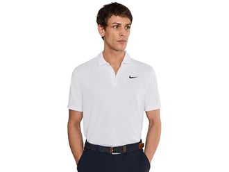 Nike Court Dri-FIT Tennis Polo Mens Clothing White/Black : 2XL, Polyester