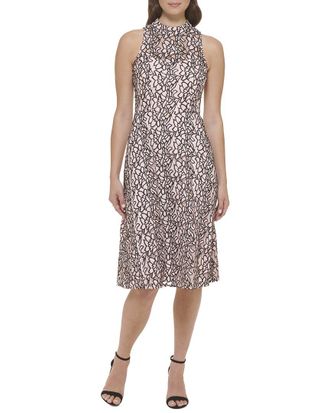 Kensie 2-Tone Lace Midi Dress