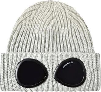 C.P. Company Goggle Beanie - Heren - Hoeden - Grijs - ONE Size - Wol - Accessoires