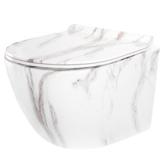 Rea Rea - Taza De Inodoro Wc Carter Tornado Aiax Shiny White Grey