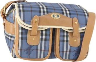 Burberry Pre-owned Cross Body Bags, female, Blue, Size: ONE SIZE Pre-owned Vintage Shoulder Bag