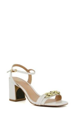 Dune London Manual Ankle Strap Sandal in White at Nordstrom Rack, Size 40