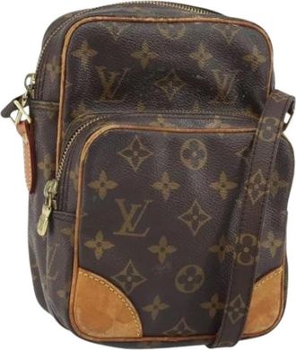 Louis Vuitton Pre-owned Cross Body Bags, female, Brown, Size: ONE SIZE Pre-owned Canvas Cross Body Bag