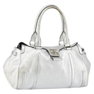 Celine Pre-owned Vintage Handtas - Dames - Vintage Handtas - Grijs - ONE Size - Leer - Vintage