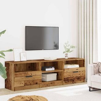 Berkfield Home TV Cabinet Old Wood 150x33.5x45 cm Engineered Wood in Brown