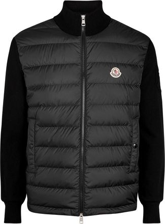 Moncler Quilted Cotton and Shell Jacket - Black - Xxl