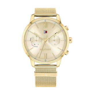 Tommy Hilfiger Accessoires, Dames, Geel, ONE Size, Blake Multifunction Horloge