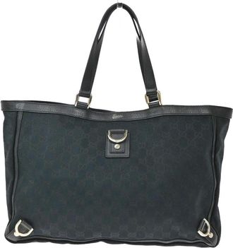 Gucci Pre-owned Tote Bags, female, Black, Size: ONE SIZE Pre-owned Vintage GG Monogram Tote Bag