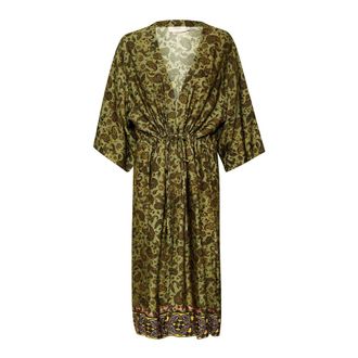 Cream Paisley Flower Mix Kimono - female - Cream - Kimonos - Multicolor - ONE SIZE - Blouses & Shirts