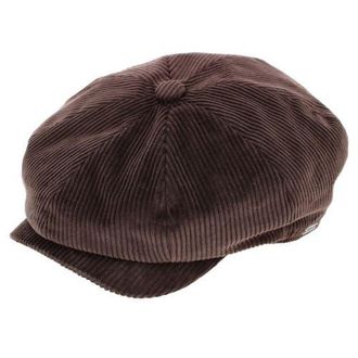 Wigens Mens Brisbane Moss Corduroy Retro Newsboy Cap in Dark Brown at Nordstrom, Size 61