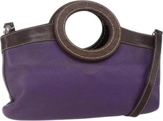 Miu Miu Pre-owned Shoulder Bags, female, Purple, Size: ONE SIZE Pre-owned Shoulder Bag
