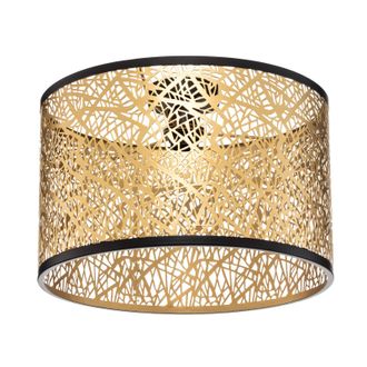 Lindby Lindby - L&aacute;mpara De Techo yonah En Dorado Textura, Tela, Tejido, Seda