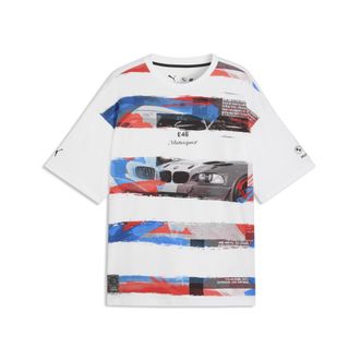 Puma T-shirt PUMA x BMW M MOTORSPORT Lifestyle dal taglio morbido da uomo, Accessori, Bianco, XXL