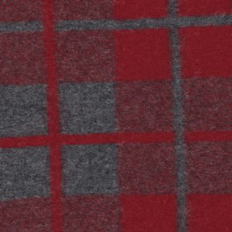 Guest In Residence Wool and Cashmere Check Scarf - Red