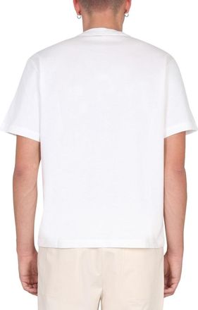 Sunnei Logo-Patch Cotton T-shirt - White
