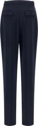 Elisabetta Franchi High-Waist Crepe Trousers