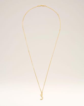 Ami Gold Brass Hammered 3 Pendant Necklace Yellow - OS - Unisex