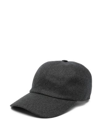 Brioni cashmere-blend cap - men - Wool/Polyester/Cashmere/Other fibres - M - Grey