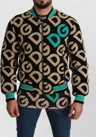 Dolce & Gabbana logo print bomber jacket