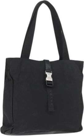 Prada Pre-owned Vintage Nylon Tote Bag - Dames - Vintage Shopper - Zwart - ONE Size - Nylon - Vintage