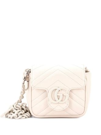 Gucci GG Marmont Flap Matelasse Leather Mini belt bag - Beige