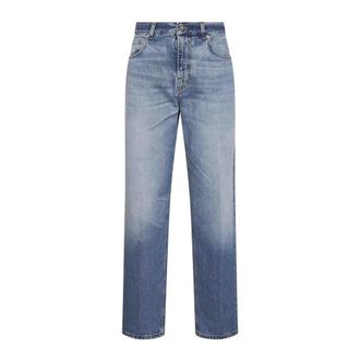 Haikure Blauwe Jeans Boyfriend Fit Straight Leg - Dames - Regular Fit Jeans - Blauw - W27 - Katoen - Jeans