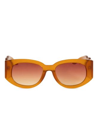 Casablanca oval-frame sunglasses - unisex - Acetate - One Size - Orange