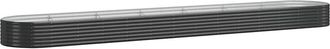 vidaXL Vidaxl - Garden Raised Bed Galvanised Steel 544x100x36 cm Anthracite
