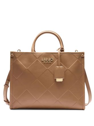 Liu Jo Shopper met diamantpatroon - Bruin
