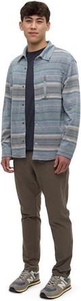 tentree Thompson Shacket in Graphite Multi Stripe at Nordstrom, Size Xx-Large