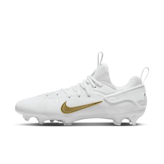 Nike Mens Huarache 9 Elite Low LAX Lacrosse Cleats in White | FD0089-100