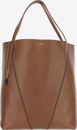 Chlo&eacute; Brown Spin Large Tote