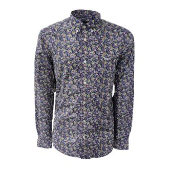 Harmont & Blaine Casual Shirts, male, Blue, Size: M Cnj026012426801