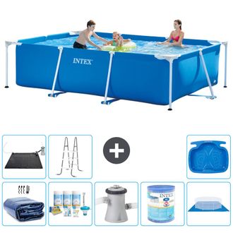 Intex Piscina Con Estructura Rectangular - 300x200x75 Cm - 7-piezas S40203